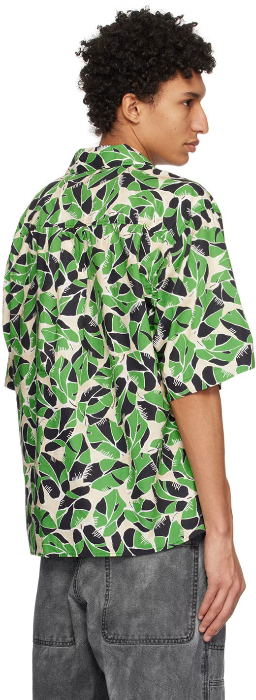 Dsquared2 Green Graphic Shoulder Shirt