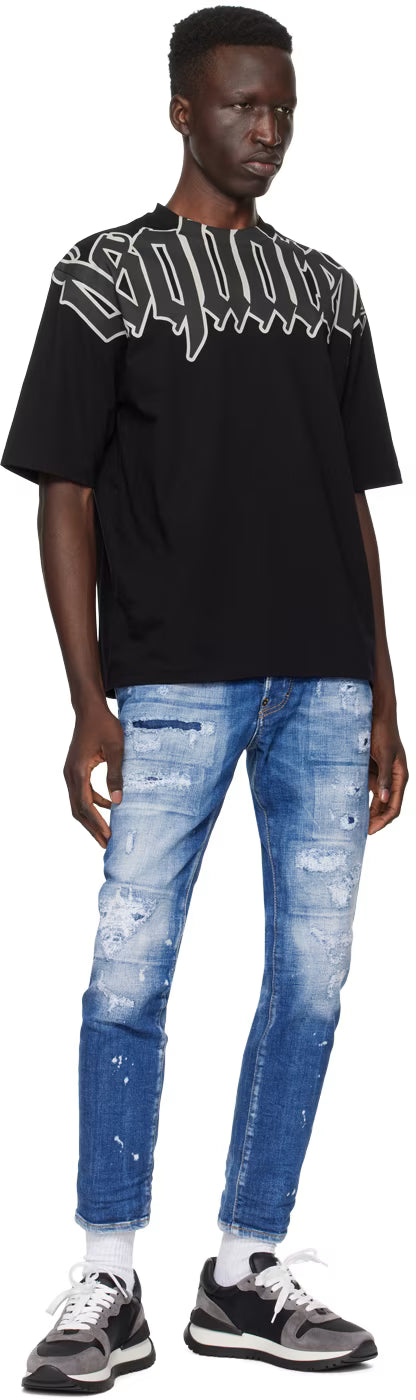 Dsquared2 Indigo Mended Skater Jeans