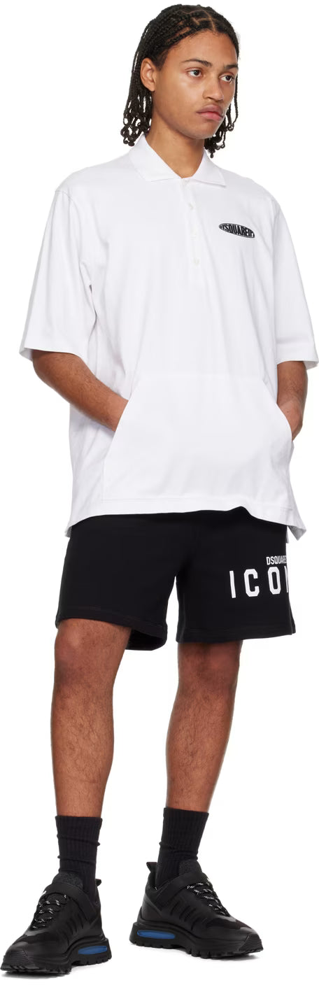 Dsquared2 White Bonded Polo