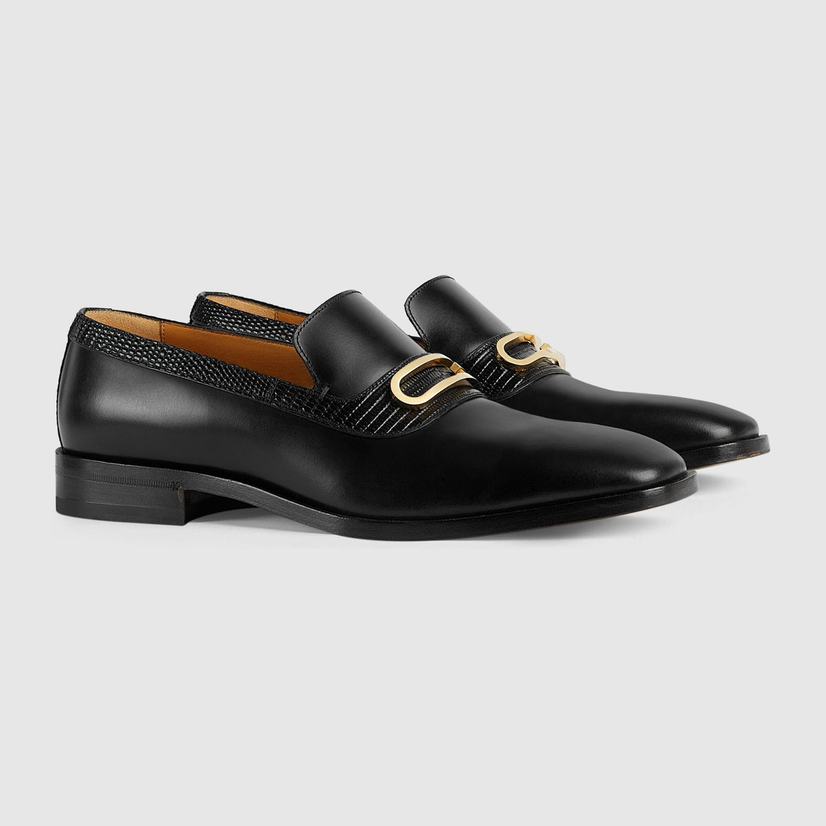 Gucci Loafer Men's Shoes With Geometric G 'Black'