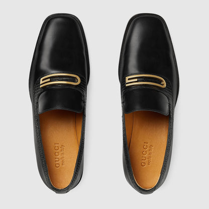 Gucci Loafer Men's Shoes With Geometric G 'Black'