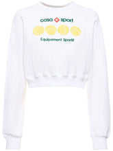 Casablanca Casa Sport cropped jersey sweatshirt