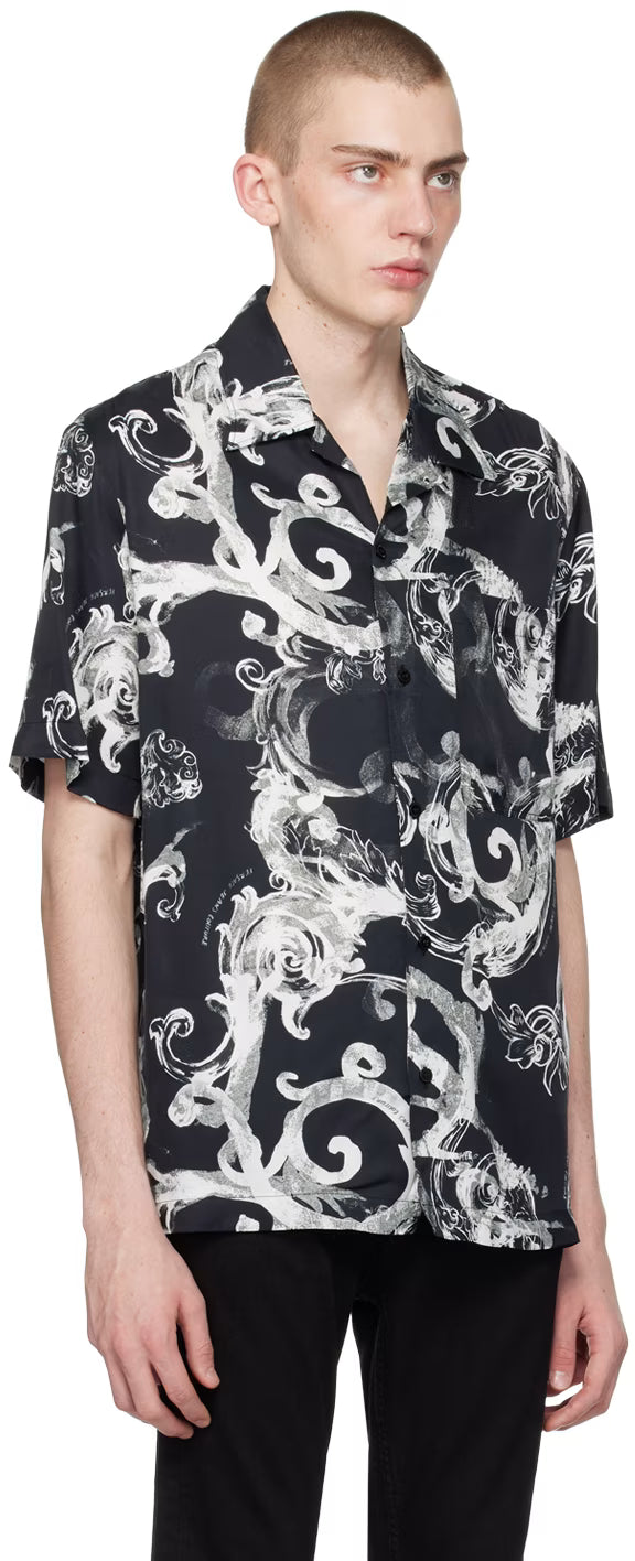 Black Watercolor Couture Shirt