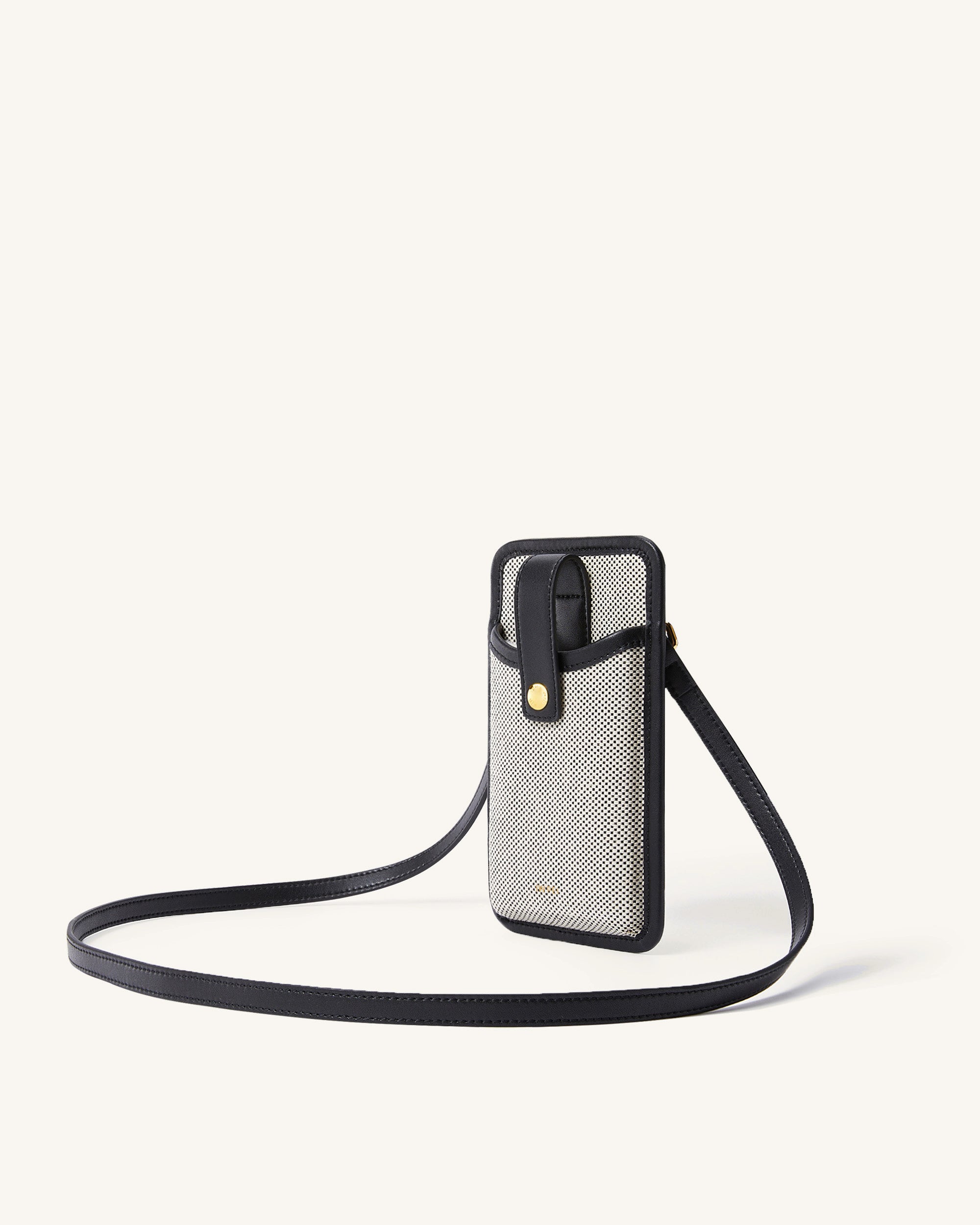 Aylin Canvas Phone Bag - Brown
