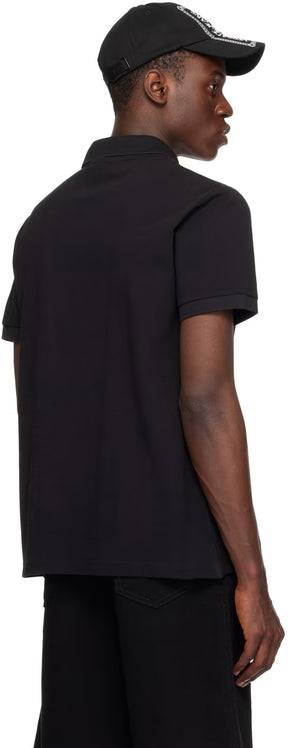 Black Piece Number Polo