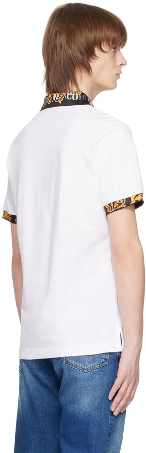 White Logo Couture Polo
