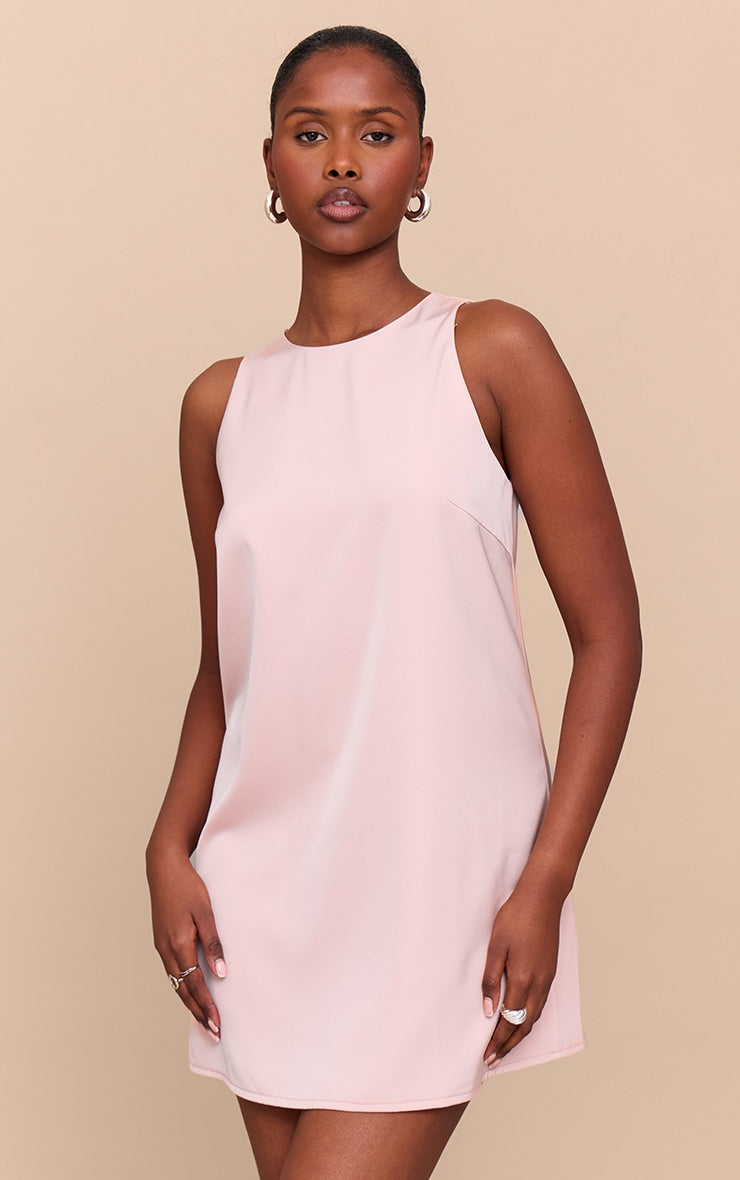 Blush Tailored Sleeveless Shift Dress
