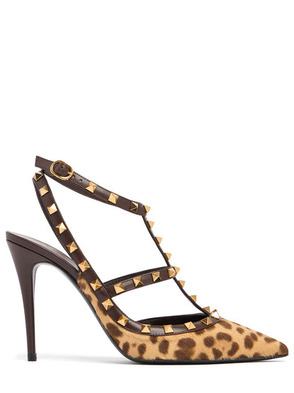 Valentino Garavani Valentino Garavani 100mm Rockstud leather pumps - Size: UK 3 Heels | Shop From The Mirage
