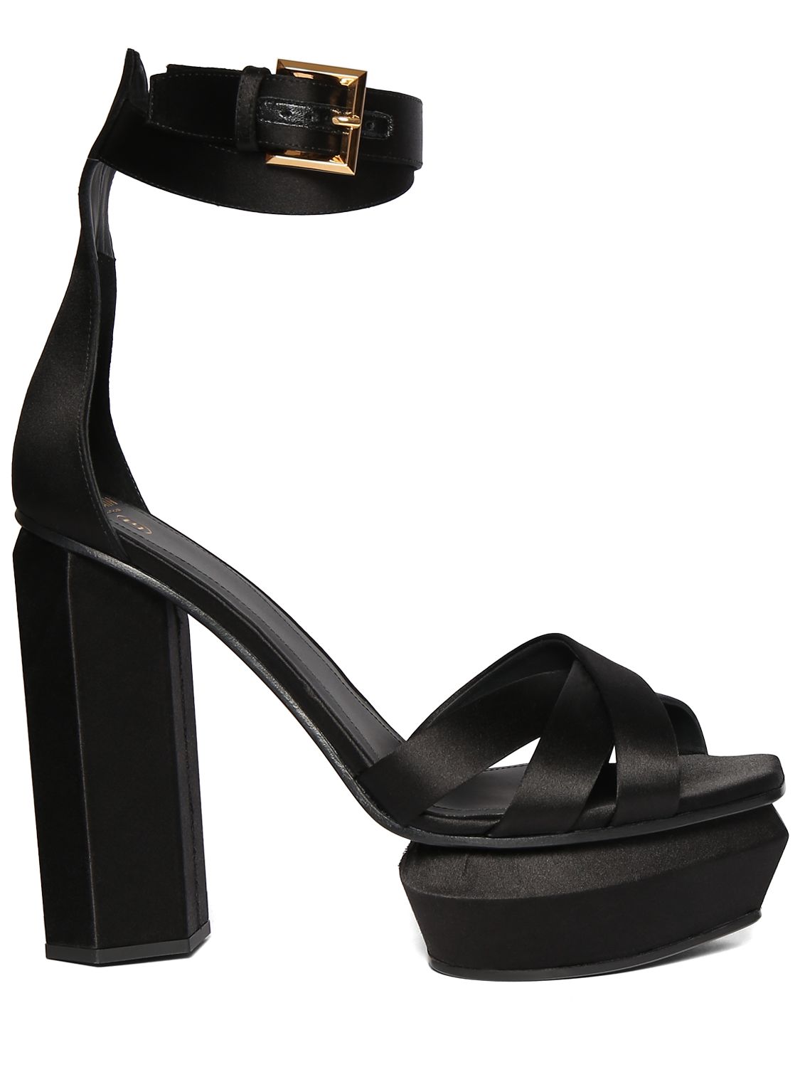 Balmain 95mm Ava platform poly sandals