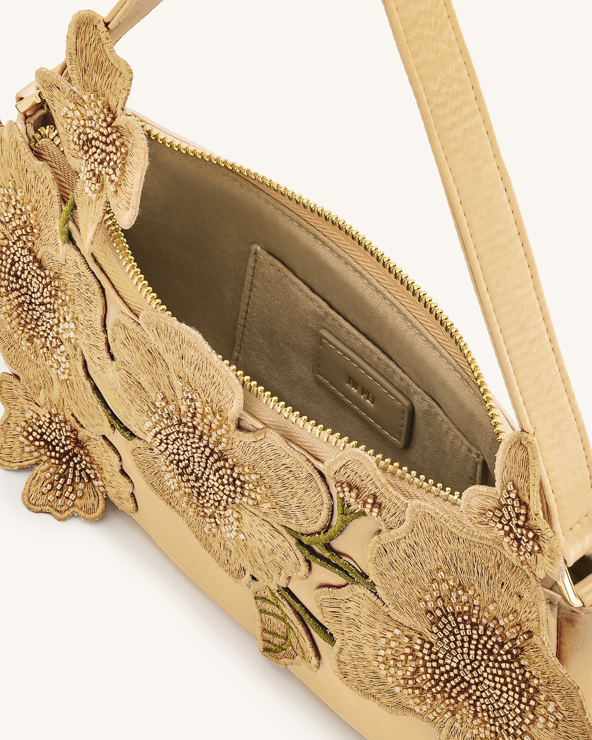 Leona Bead Embellished Shoulder Bag - Pink