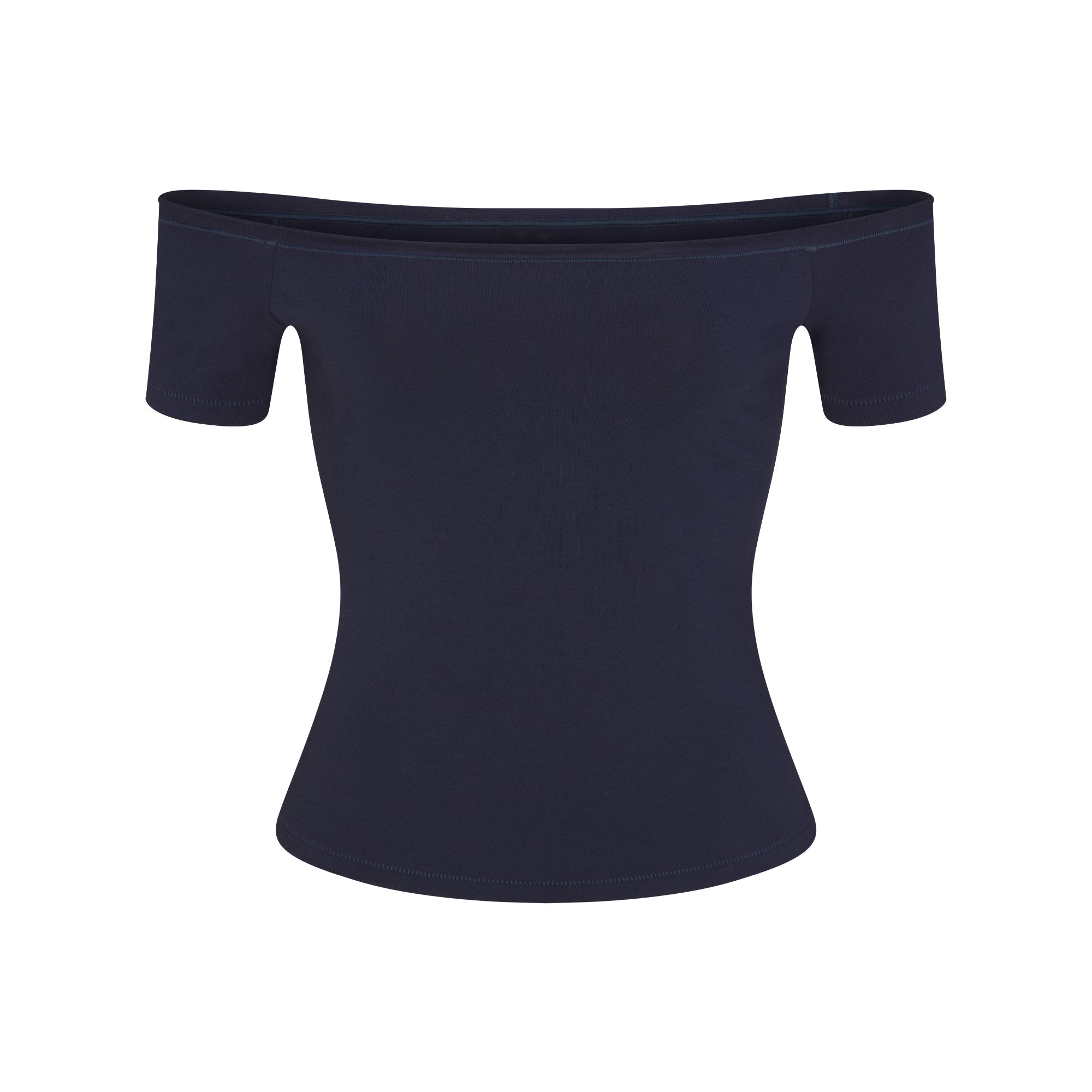 Cotton Jersey Off the Shoulder Top