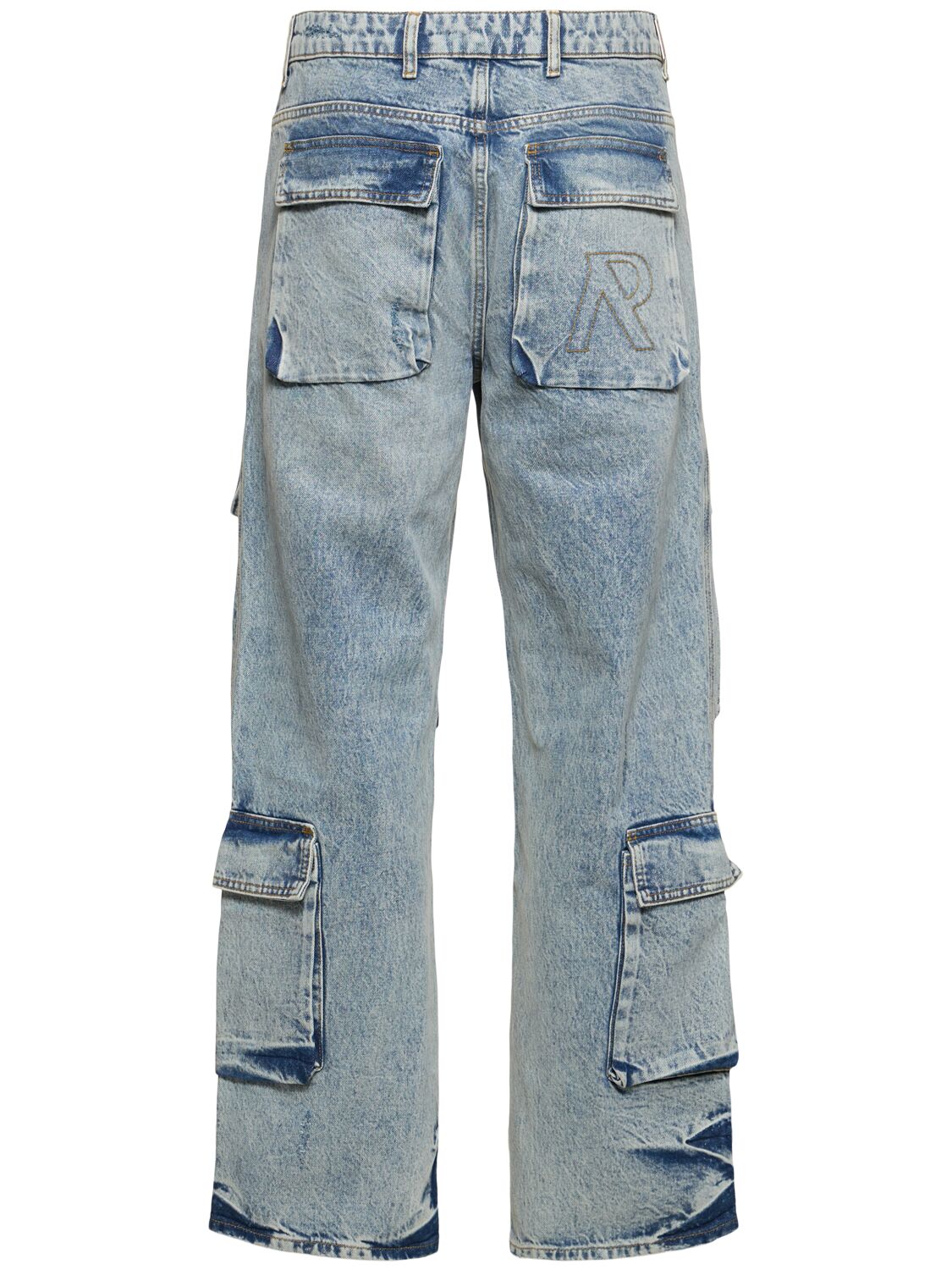 Represent R3CA denim cargo jeans