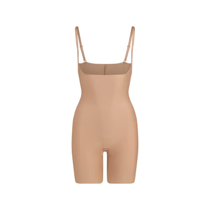 Skims Body Core Sculpt Open Bust Mid Thigh Bodysuit