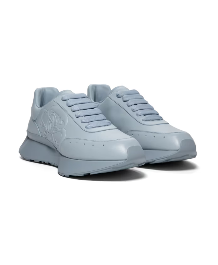 Blue Silver Sprint Runner Sneakers