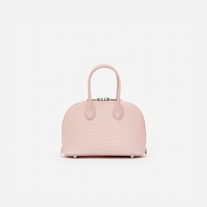 Embossed Leather Pink Mini Bag