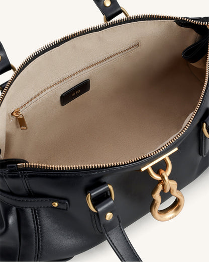 Yvette Elongated Tote Bag - Dark Brown