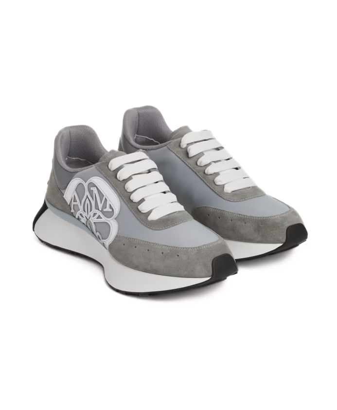 Alexander McQueen Luxury Grey Sprint Runner Sneakers