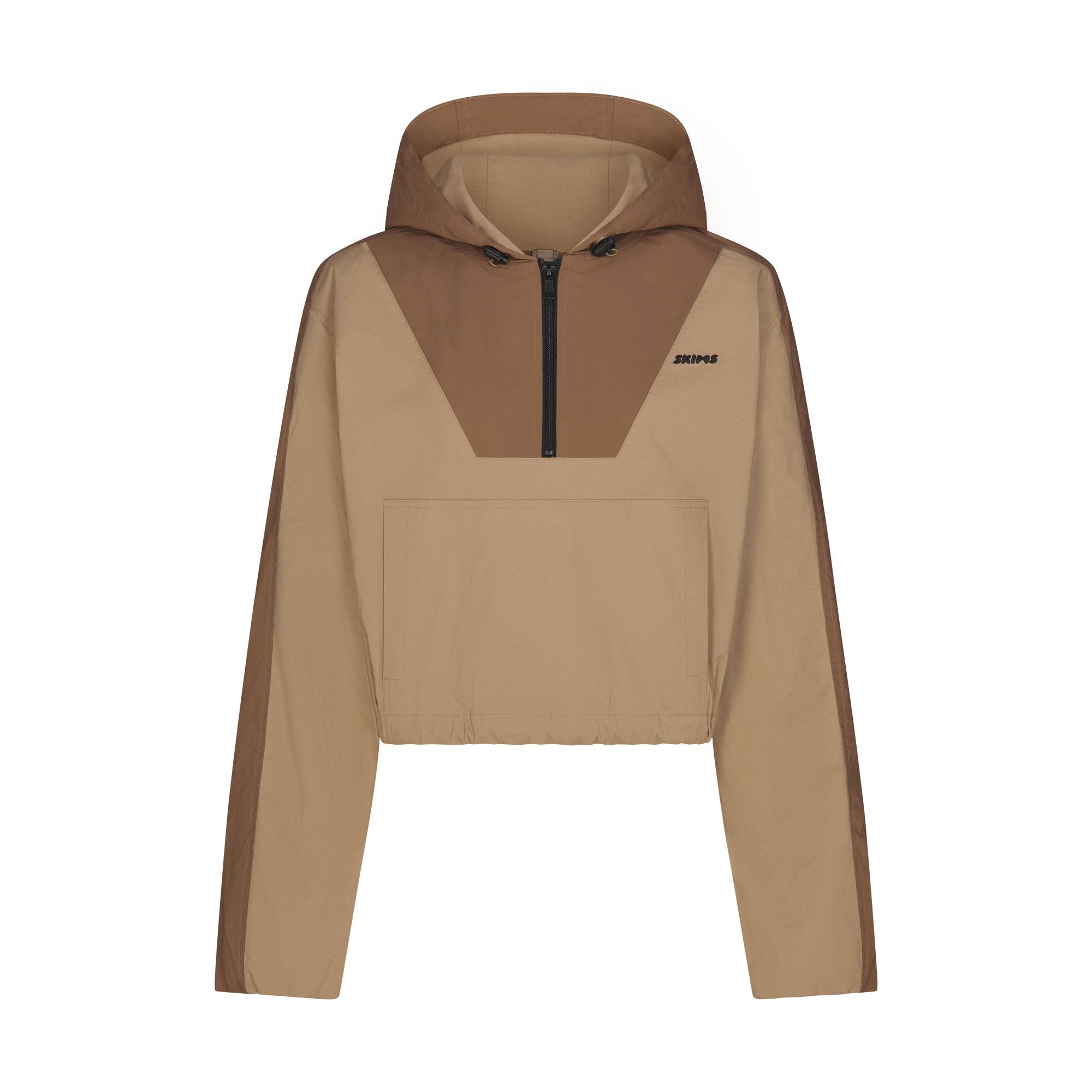 Woven Cotton Half Zip Pullover