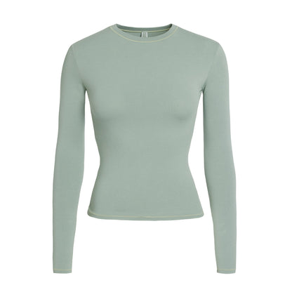 Cotton Jersey Long Sleeve T-shirt