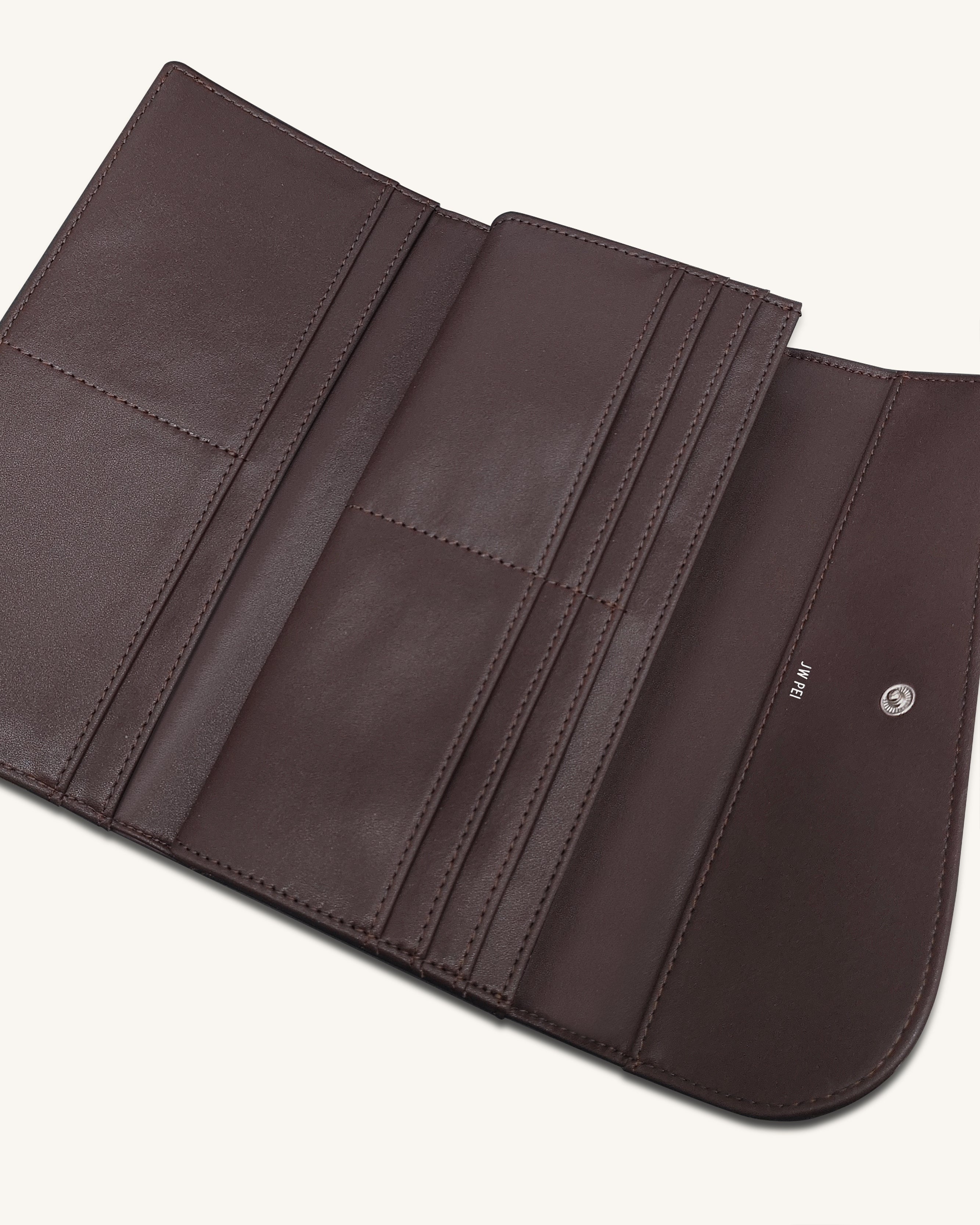 Seren Flap Long Wallet - Black