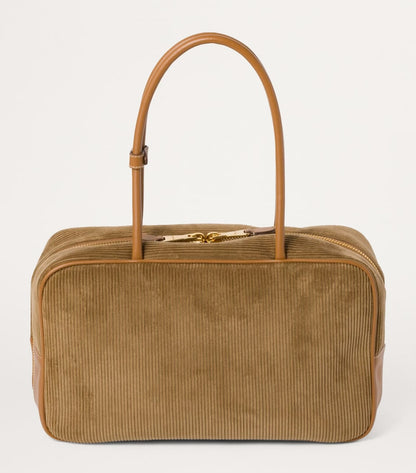 Corduroy Beau Top-Handle Bag