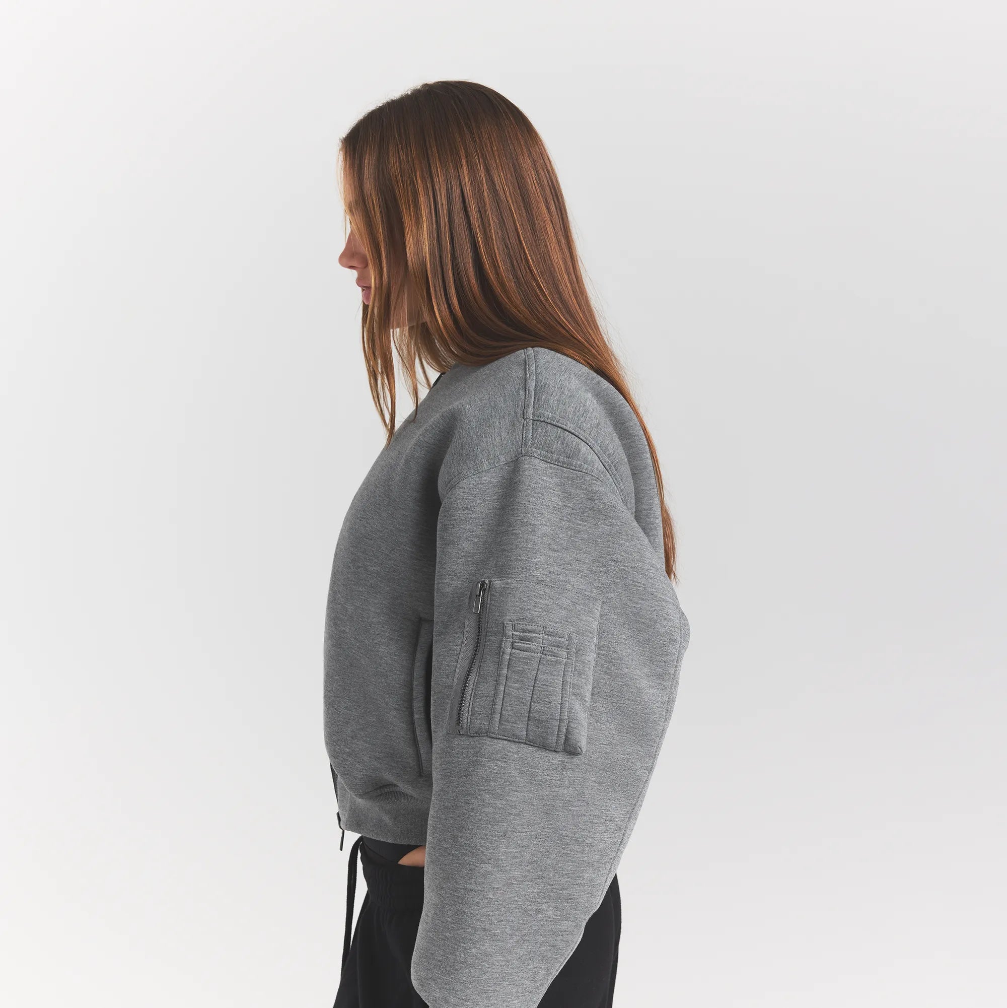 Neoprene Outerwear Reversible Bomber Jacket