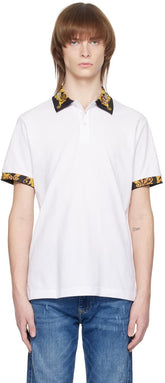 White Logo Couture Polo