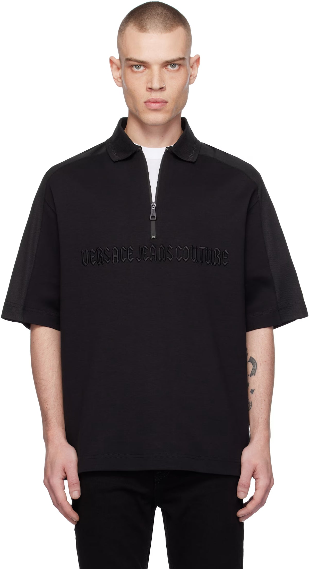 Black Logo Goth Polo