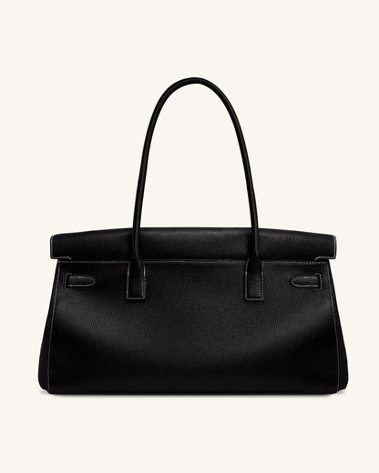 Yara Large Shoulder Bag - Dark Brown