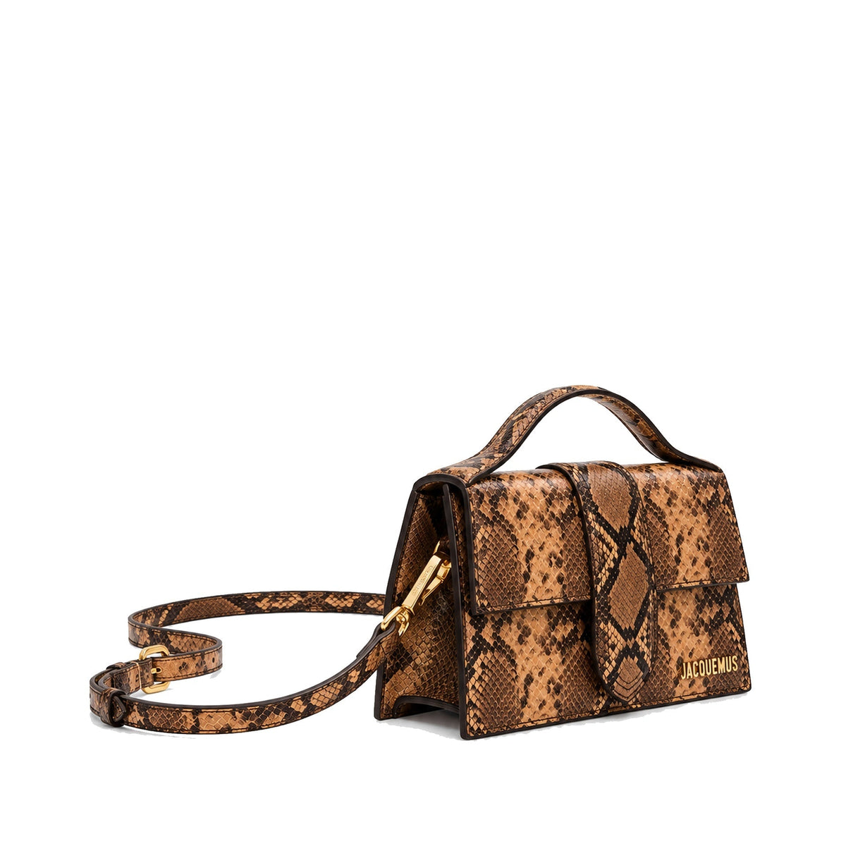 LE GRAND BAMBINO BROWN PYTHON SKIN