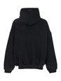 Fear of god Black Hoodie with Zip Closure and Eternal Writing on the Back in Cotton Blend Man