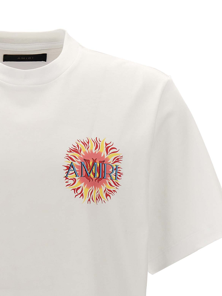 Amiri Sun Logo T-Shirt in White