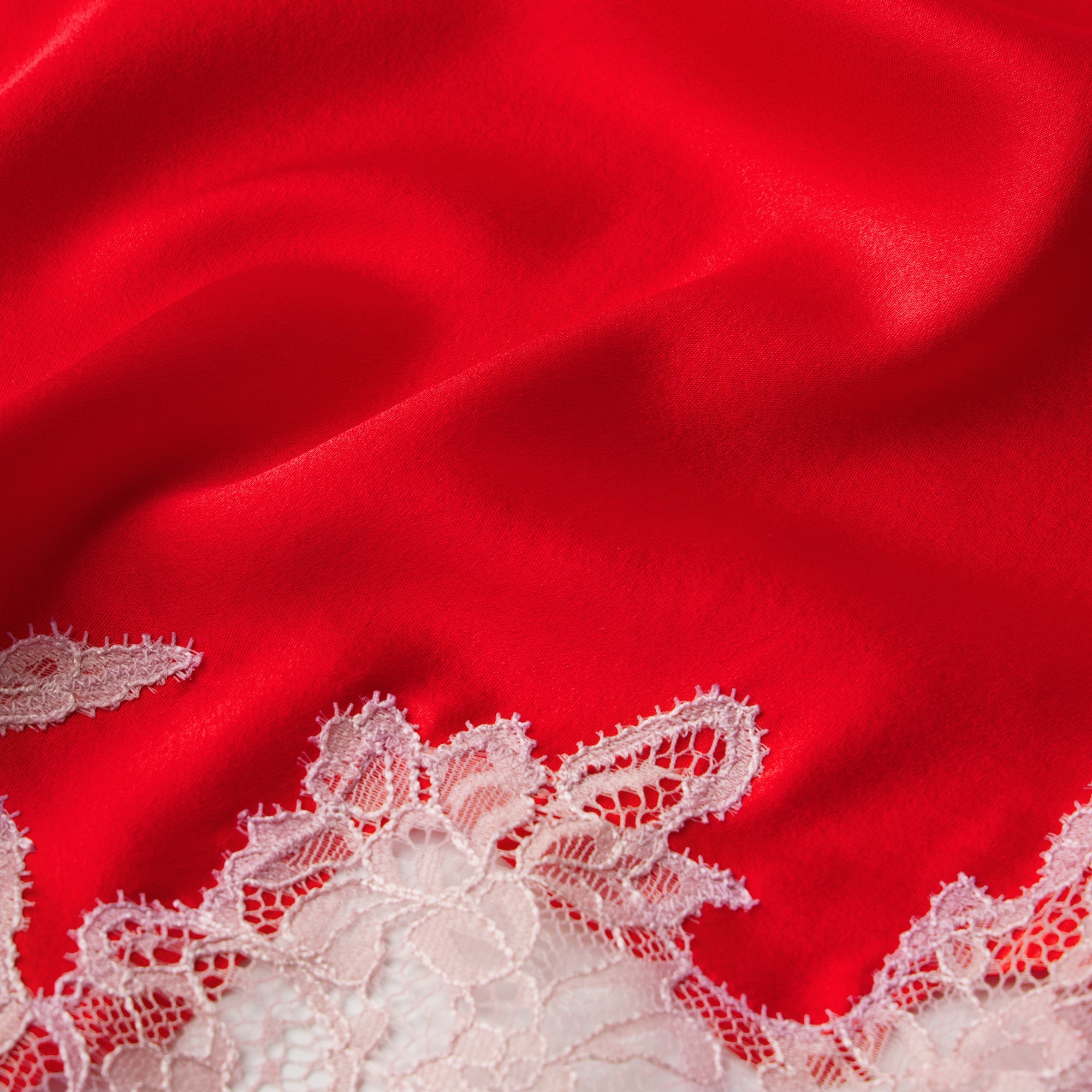 Silk Lace Straight Leg Pant