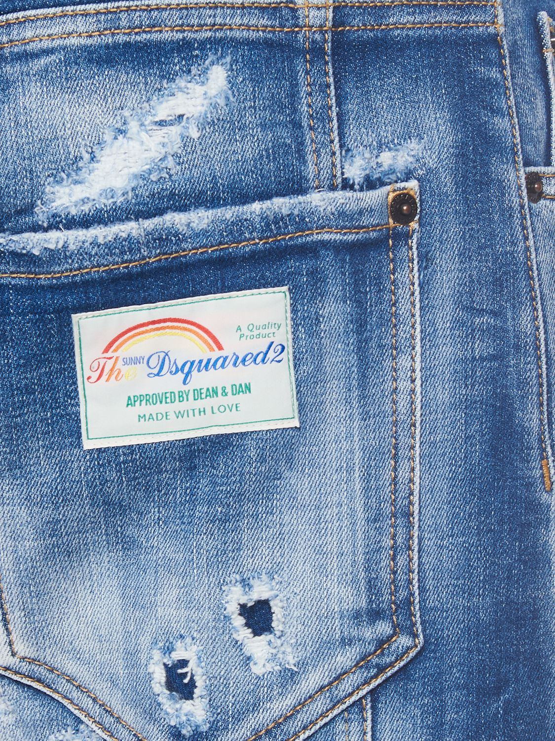 Dsquared2 Dsquared2 Tidy Biker stretch cotton denim jeans - Size: 32 Jeans | Shop From The Mirage