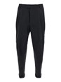 Dolce e gabbana Black Pants with Turn-Up Hem in Linen Man