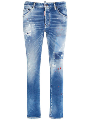 Dsquared2 Skater stretch cotton denim jeans