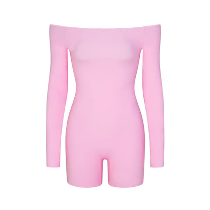 Fits Everybody Picot Off the Shoulder Onesie