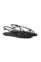 Prada Black Minimalist Strappy Flat Sandals