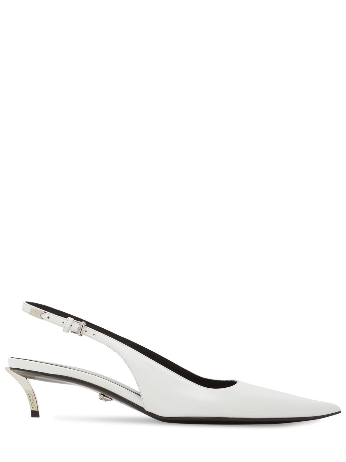 Versace 40mm Leather slingback pumps