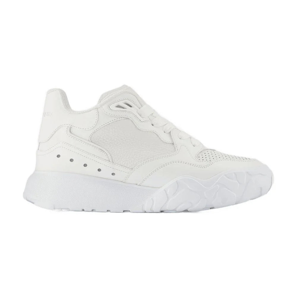 Men’s White & Silver Calfskin Sneakers – Made in Italy