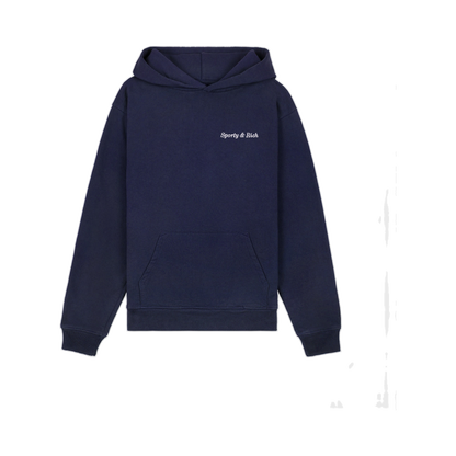Eden Crest Hoodie - Navy/White