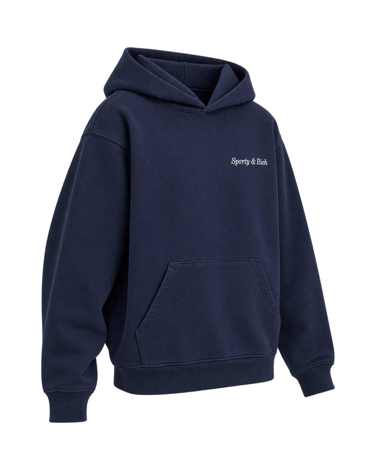 Eden Crest Hoodie - Navy/White