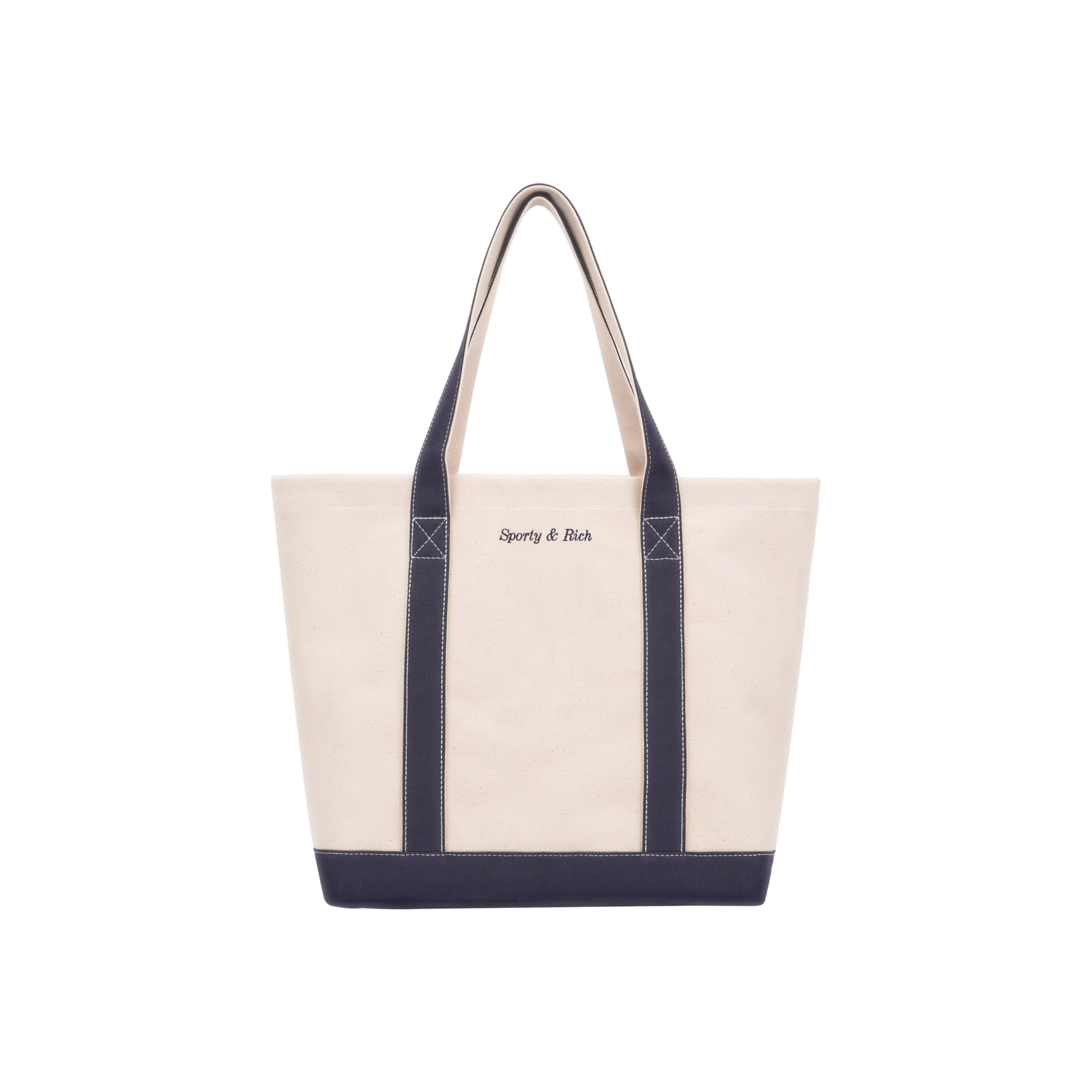 Eden Crest Two Tone Tote - Natural/Navy