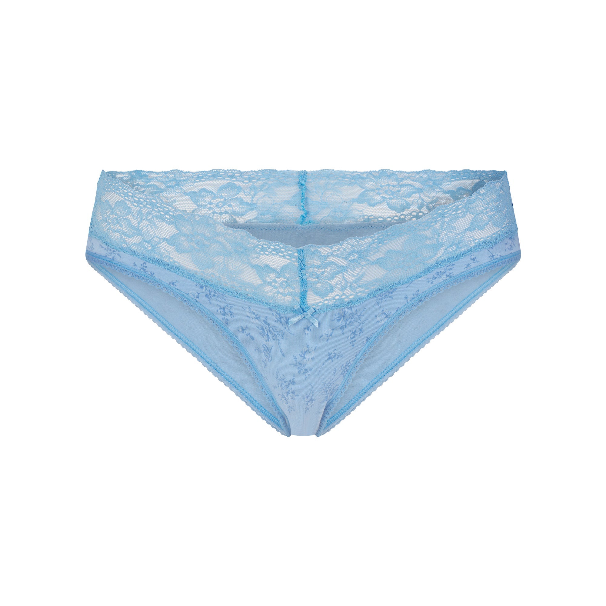 Lightweight Cotton Wide Lace Brief