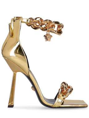 Versace 110mm Metallic leather sandals