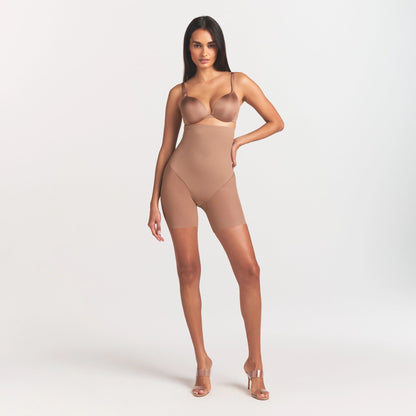 Power Mesh Shapewear Core Sculpt High-waisted Mid Thigh Short