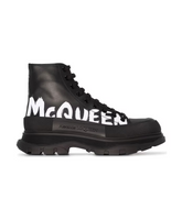 Alexander McQueen Black Boots with Oversized Rubber Sole