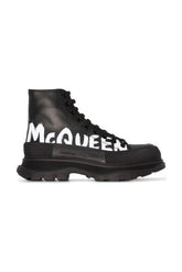 Black Boots with Oversized Rubber Sole