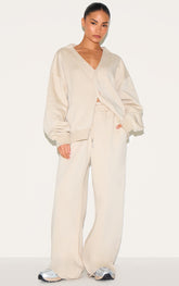 Petite Stone Draw String Wide Joggers