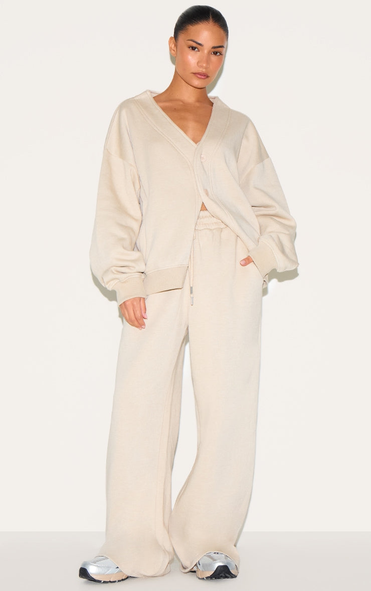 Petite Stone Draw String Wide Joggers